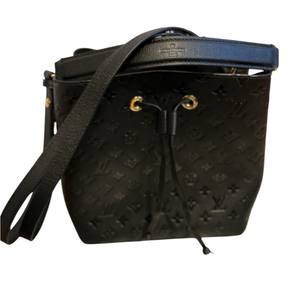 Monogram bucket bag